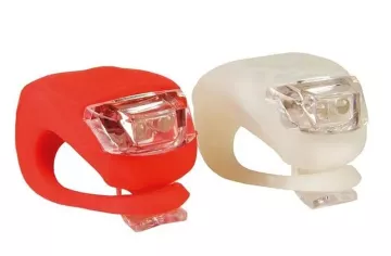 Lumini LED în carcasă de silicon pentru bicicletă  HJ008-2- 2 bucăți