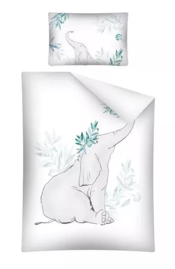 Lenjerie de pat din bambus - Elefanț